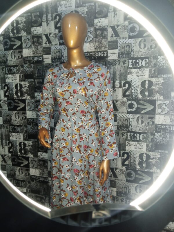 Grey Floral Frocks