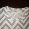 Grey Zig Zag Print Kids Night Dress