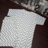 Grey Zig Zag Print Kids Night Dress