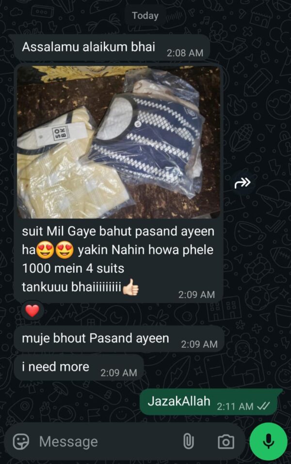 Pack Of 4 Random Branded Kids Nekar Suit