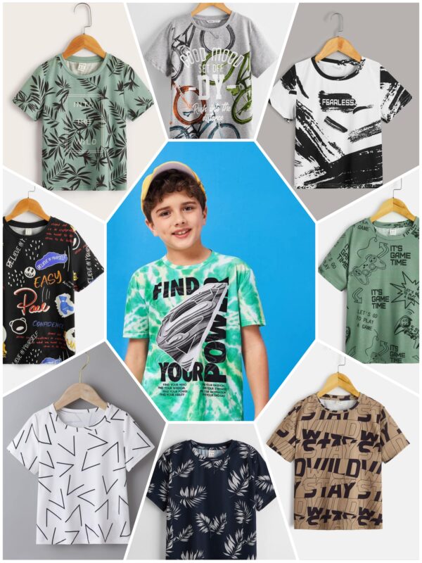 US Shipment Pack Of 3 Random Branded Boys T-tshirts